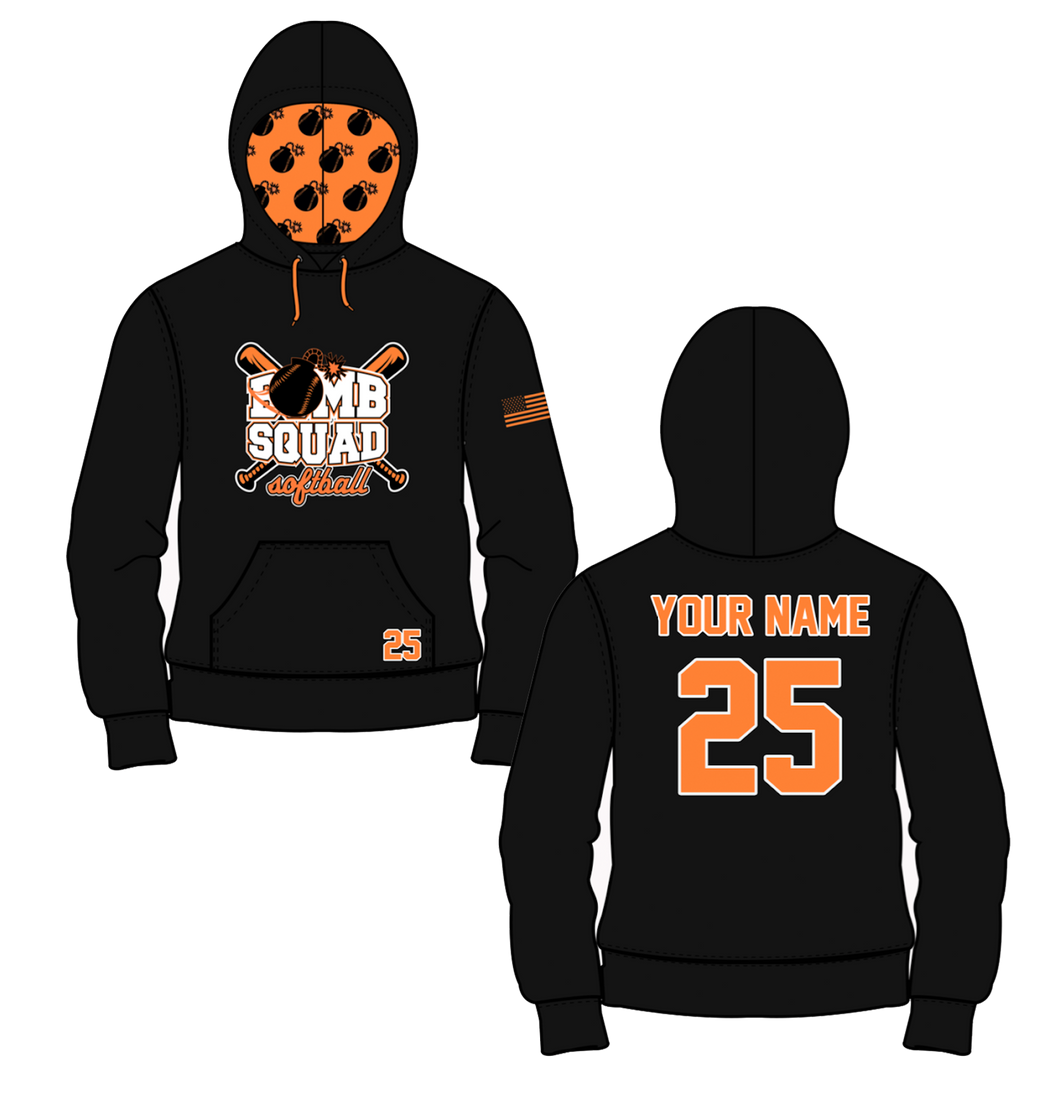 OCGSL Bomb Squad Sublimated Hoodie - PERSONALIZED  (Adult & Youth) - 10 Day Turn TIme - Black