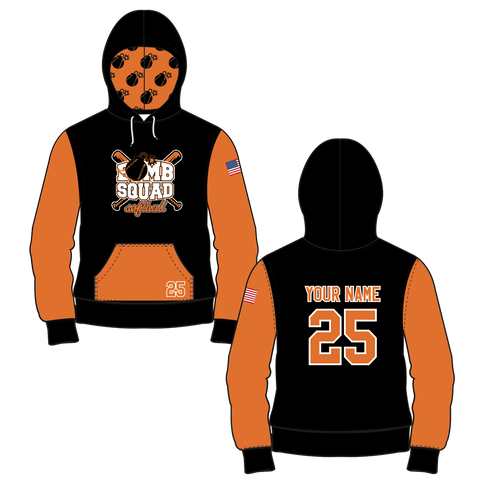 OCGSL Bomb Squad Sublimated Hoodie - PERSONALIZED  (Adult & Youth) - 10 Day Turn Time - Orange/Black