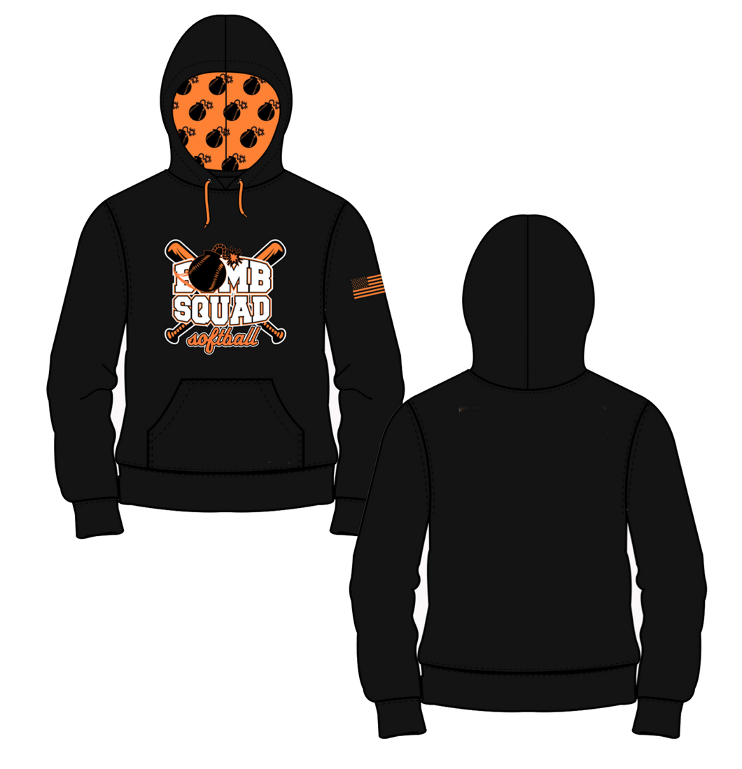 OCGSL - Bomb Squad Sublimated Hoodie (Adult & Youth) - Orange/Black