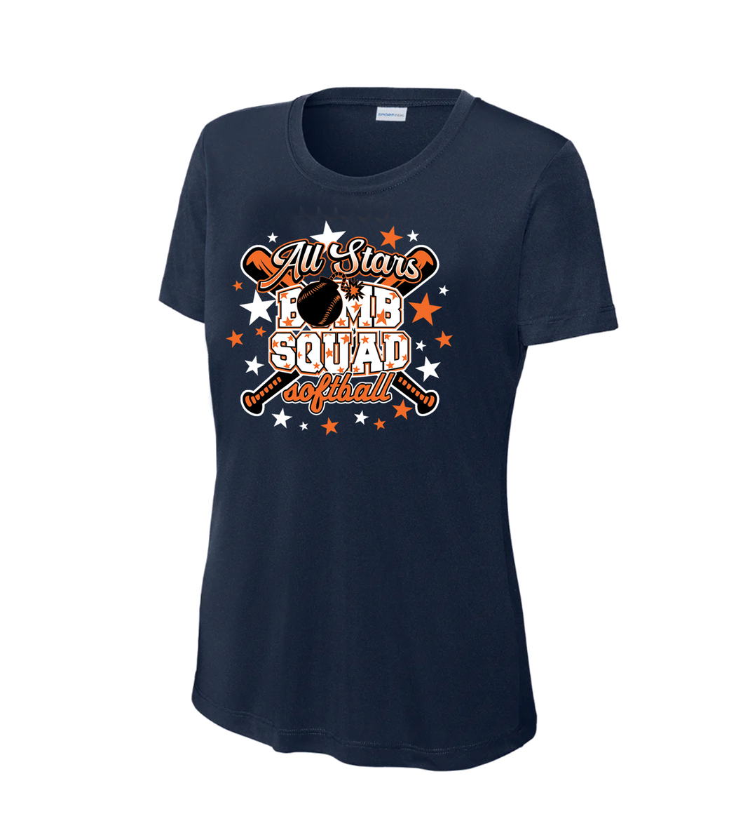 Bomb Squad All Stars - Womens Dri Fit - Navy