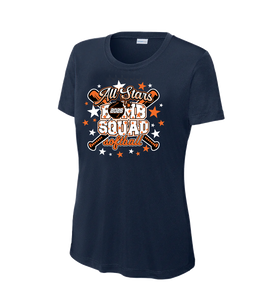 Bomb Squad All Stars - Womens Dri Fit - Navy, Black , Orange