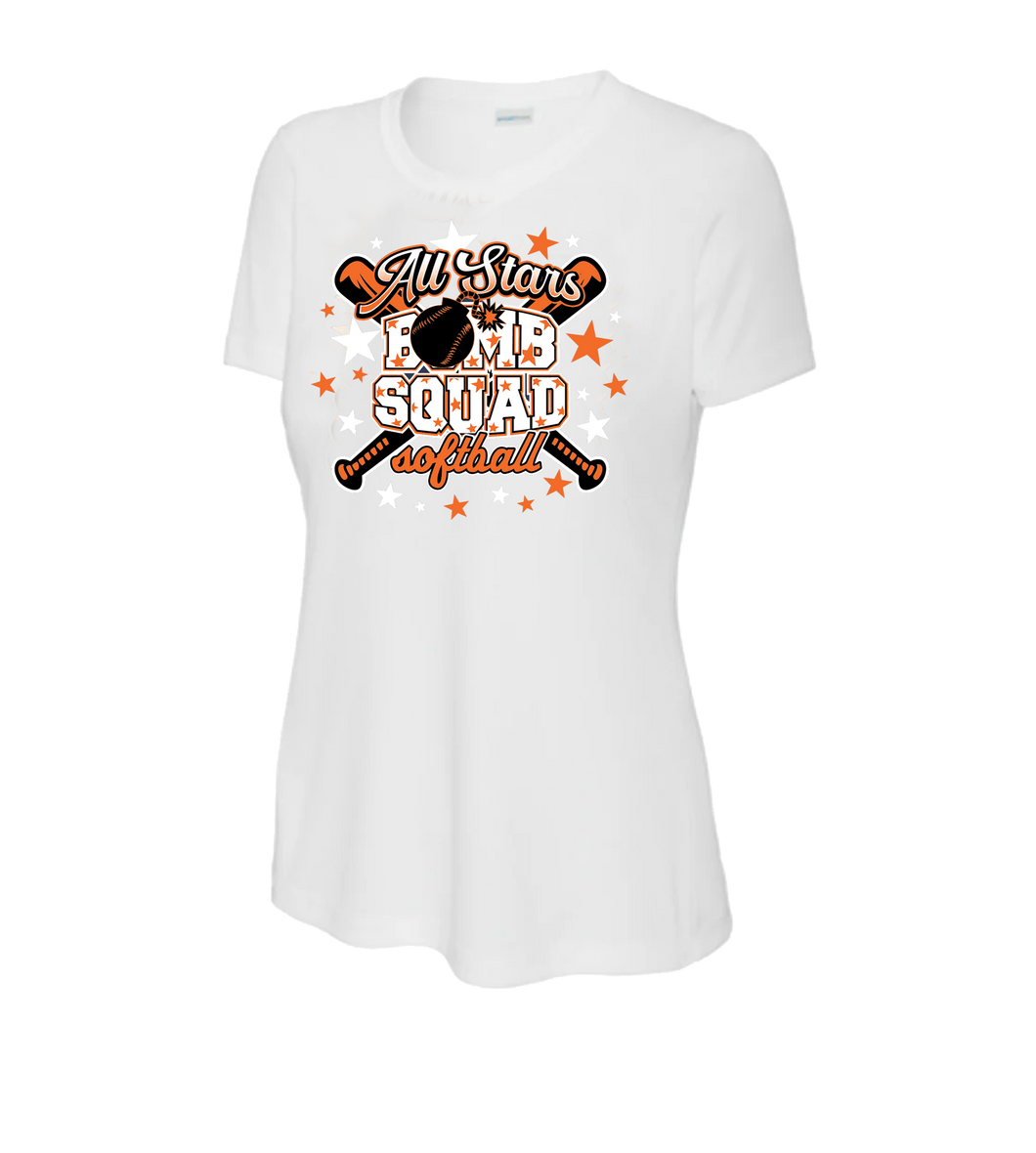 Bomb Squad All Stars - Womens Dri Fit - White