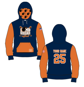 OCGSL Bomb Squad Sublimated Hoodie - PERSONALIZED  (Adult & Youth) - 15 Day Turn Time - Orange/Navy
