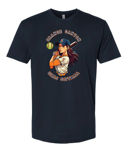 OCGSL Softball Girl Cotton Tee - ADULT