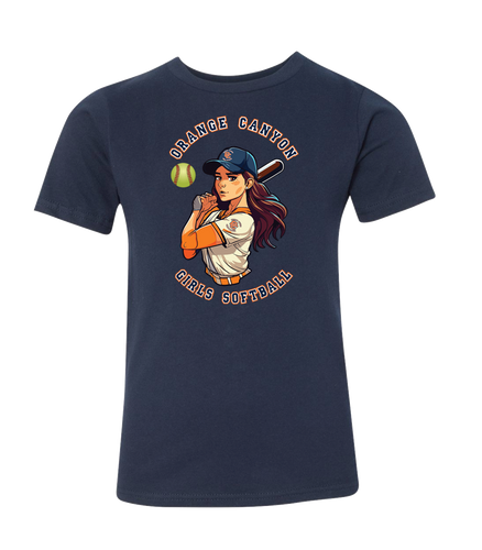 OCGSL Softball Girl Youth Cotton Tee