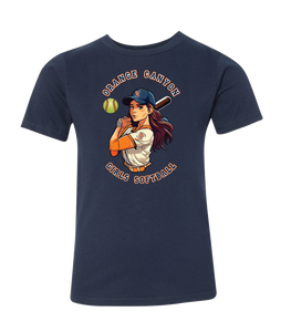 OCGSL Softball Girl Youth Cotton Tee