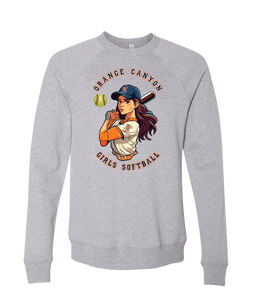 OCGSL Softball Girl Crewneck Sweat - ADULT