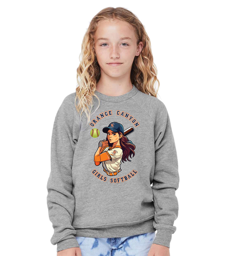 OCGSL Softball Girl Crewneck Sweatshirt - YOUTH