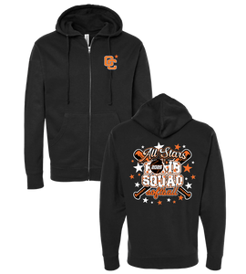 Bomb Squad All Stars Zippered Sweatshirt (Navy or Black 5-7 Days
