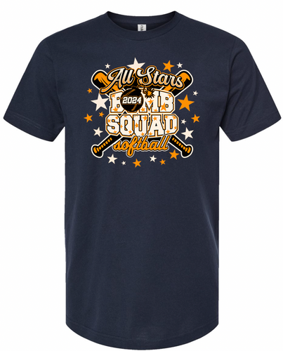 Bomb Squad All Stars Tshirt (COTTON TEE) NAVY