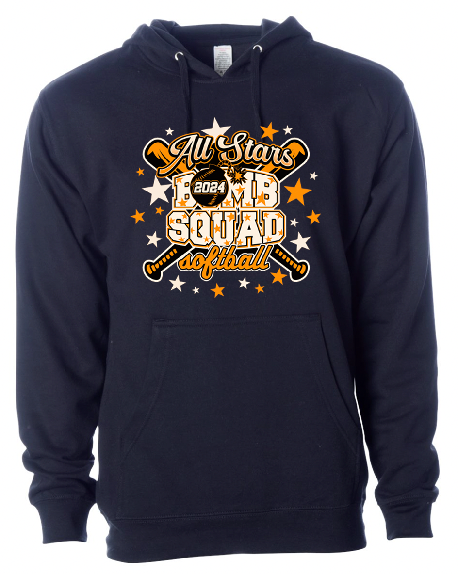 Bomb Squad All Stars Pullover Sweatshirt (NAVY)