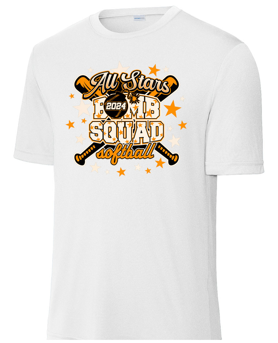 Bomb Squad All Stars - White (Dri-Fit Shirt)