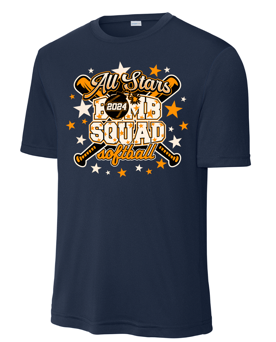 Bomb Squad All Stars - Navy (Dri-Fit Shirt)