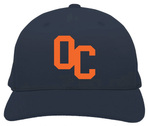 OCGSL Pacific Headwear OC Logo Puff Hat - Orange/Navy