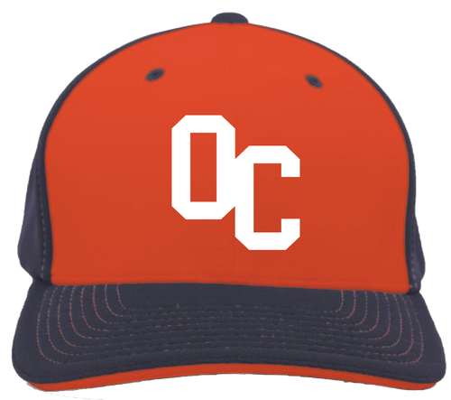 OCGSL Pacific Headwear OC Logo Puff Hat - Orange/Navy