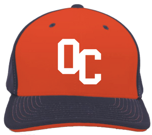 OCGSL Pacific Headwear OC Logo Puff Hat - Orange/Navy